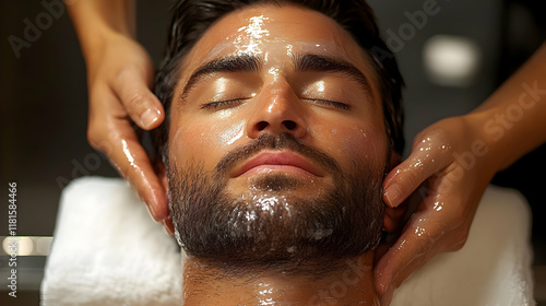 Man Receives Soothing Face ...