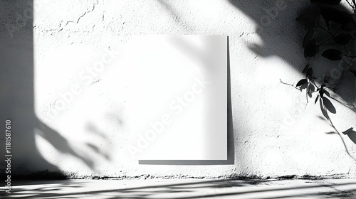 Blank Poster Mockup Hangs o...