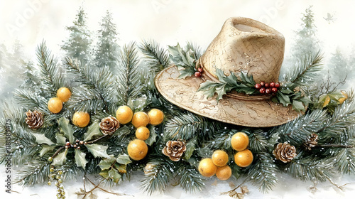 Winter Holiday Decor: Straw...