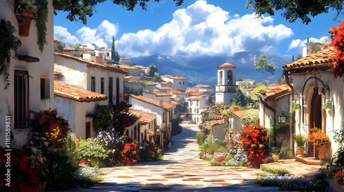 Charming Village Street Exp...