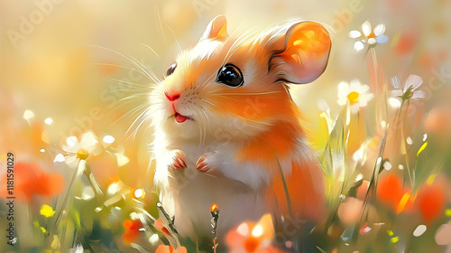 Cute Mouse Explores a Vibra...