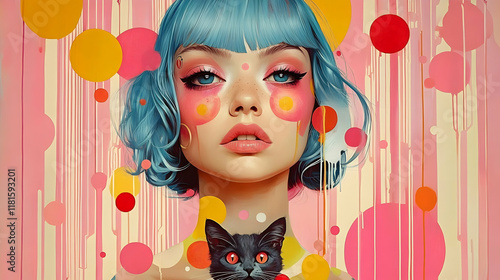 Blue Hair, Pink Dreams: Cat...