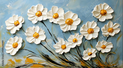White Flowers Bloom Beautif...