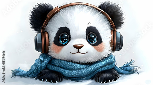 Adorable Panda Cub Enjoys M...