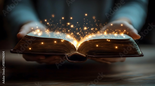 Magic Book Emits Light and ...