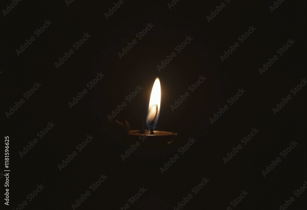 Flickering black candle in the dark, casting a soft, warm glow that enhances the shadows and creates a mysterious ambiance. Flickering black candle in the dark, casting a soft, warm glow that enhances the shadows and creates a mysterious ambiance.
