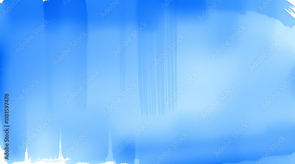 Fototapeta premium Soft blue watercolor wash with subtle gradient and texture