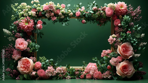 Pink Flowers Decorate a Gol...