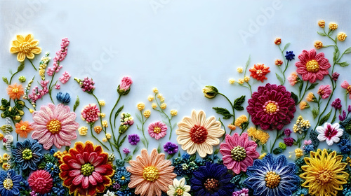 Embroidery Flowers Bloom Vi...