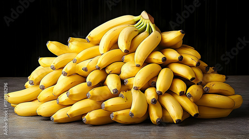 Ripe Bananas Form a Delicio...