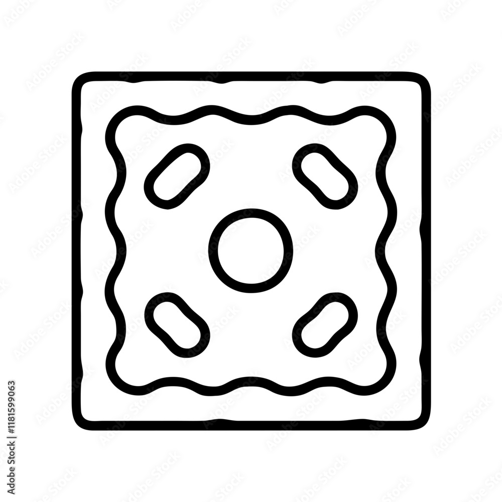 brownie square icon, foods line art, foods vector - simple black line art icon of brownie square perfect for logos, and foods -themed designs. brownie square icon, foods line art, foods vector - simple black line art icon of brownie square perfect for logos, and foods -themed designs.