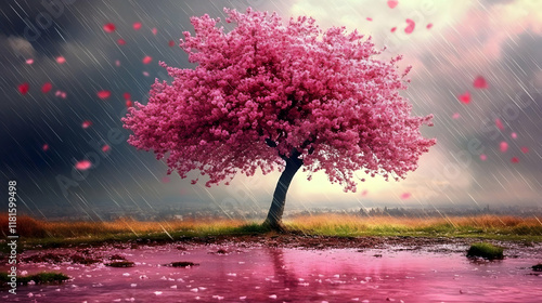 Pink Blossoms Dance in the ...