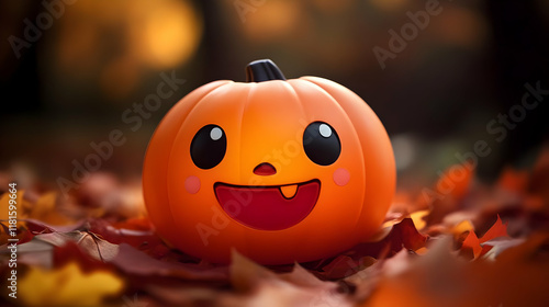 Cute Pumpkin Smiles in Autu...