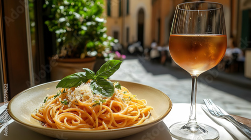 Spaghetti with Basil and Pa...