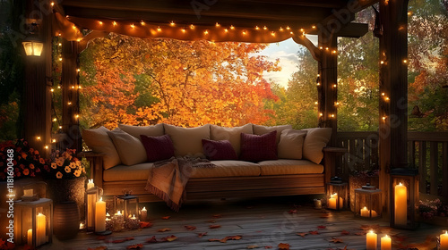 Cozy Autumn Porch Decor Cre...