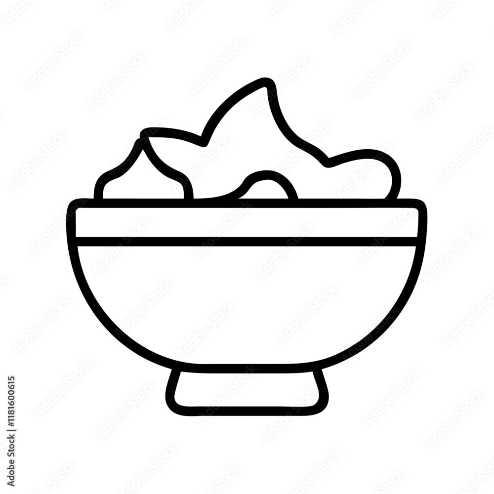 guacamole bowl icon, foods line art, foods vector - simple black line art icon of guacamole bowl perfect for logos, and foods -themed designs. guacamole bowl icon, foods line art, foods vector - simple black line art icon of guacamole bowl perfect for logos, and foods -themed designs.