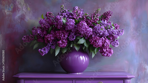 Lilac Bouquet Shines in Pur...
