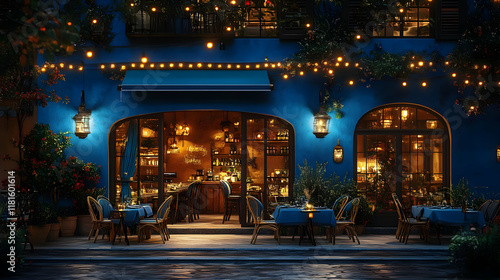 Charming Cafe Illuminates N...