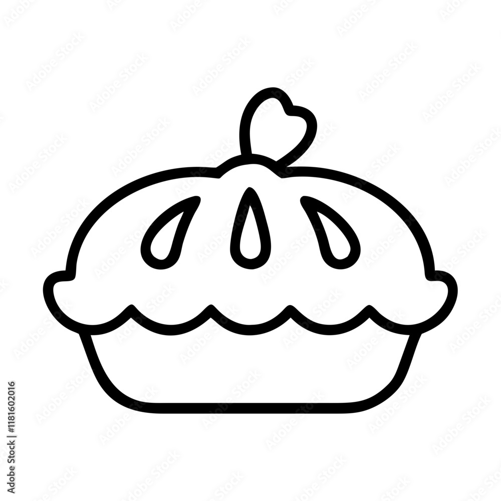 pie apple or pumpkin icon, foods line art, foods vector - simple black line art icon of pie apple or pumpkin perfect for logos, and foods -themed designs. pie apple or pumpkin icon, foods line art, foods vector - simple black line art icon of pie apple or pumpkin perfect for logos, and foods -themed designs.