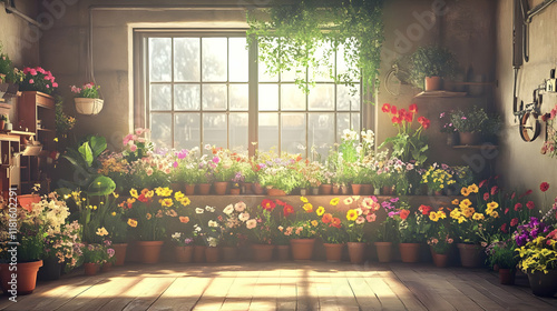 Colorful Flowers Bloom Beau...