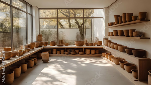 Clay Pots Displayed Beautif...