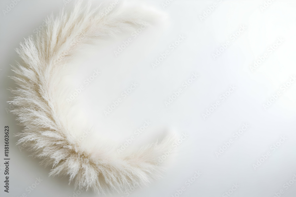 White Pampas Grass Minimalist Illustration White Pampas Grass Minimalist Illustration