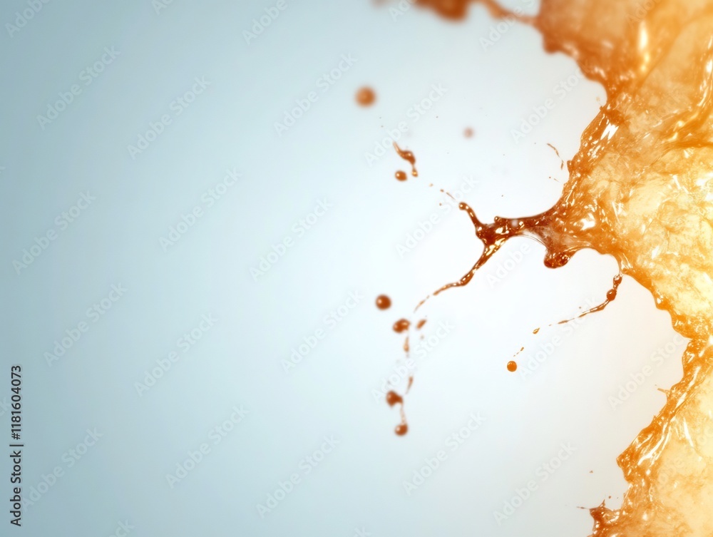 Dynamic Amber Liquid Splashing: Close-up Photo. AI Generated Dynamic Amber Liquid Splashing: Close-up Photo. AI Generated