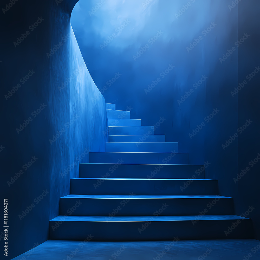 Gradient of blue tones with a minimalist aesthetic Gradient of blue tones with a minimalist aesthetic
