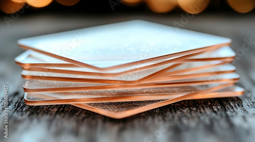 Glass Coasters Stacked Eleg...