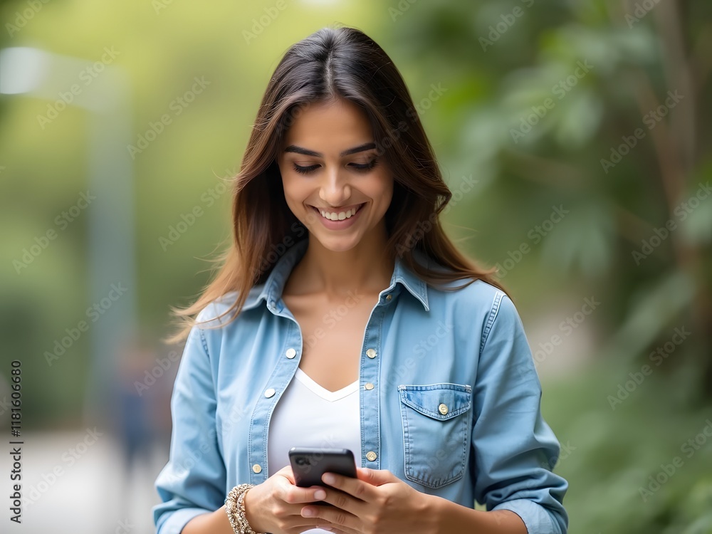 caucasian woman smiling happy using mobile phone
caucasian woman smiling happy using mobile phone