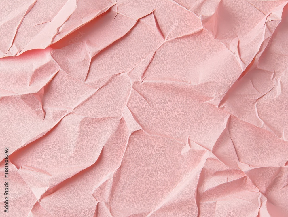 Pastel blush pink crinkled paper texture for creative projects. Blank pastel colored paper for Valentine's Day. Pastel blush pink crinkled paper texture for creative projects. Blank pastel colored paper for Valentine's Day.