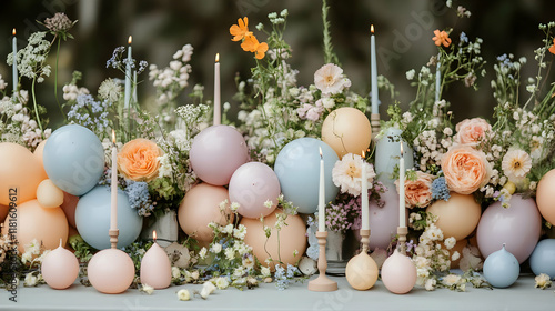 Flowers & Balloons Decorate...