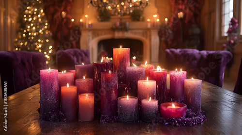 Glowing Candles Illuminate ...