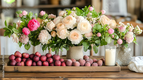 Flowers and Fruit Create a ...