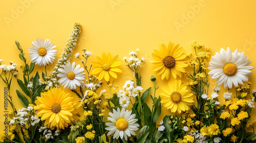 Yellow & White Flowers Bloo...