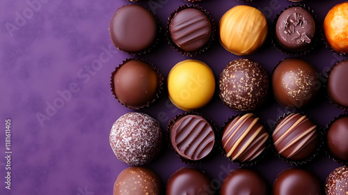 Chocolate Candies Displayed...