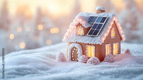 Gingerbread House Gets Sola...