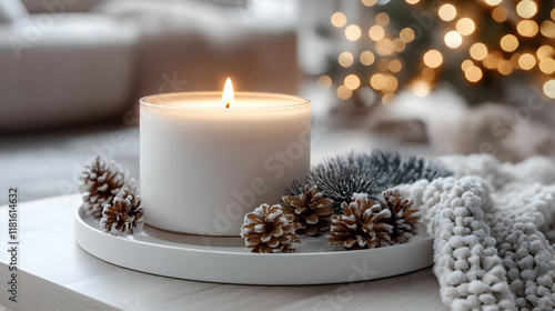 Candle Creates Cozy Ambianc...