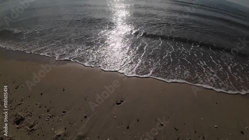 Sandy beach by the sea