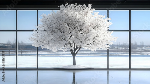 White Blossoms Bloom Indoor...