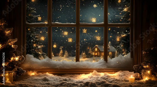 Winter Snow Falls Softly Ou...