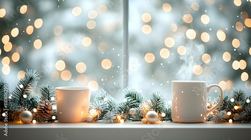 Hot Drinks Steam by Window ...
