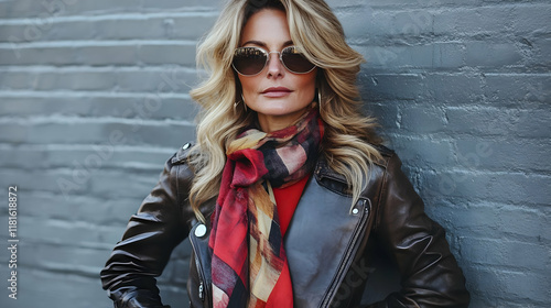Woman Wearing Sunglasses, S...