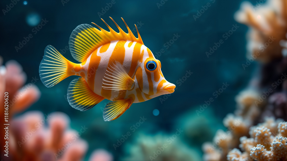 Fototapeta premium Vibrant Coral Reef Ecosystem
