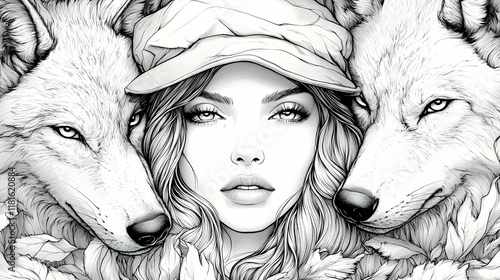 Woman with Wolves Creates H...
