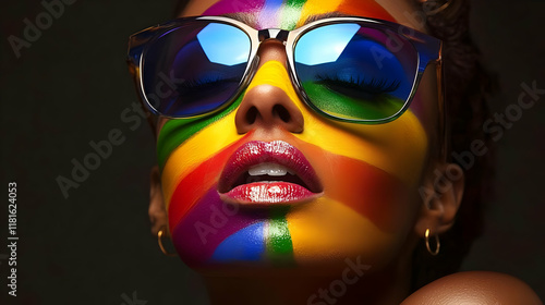 Colorful Face Paint and Sun...