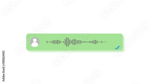 Voice Chat Animation Voice Chat, Audio Calls, and Conversations Audio voice message animation white background 4K animated