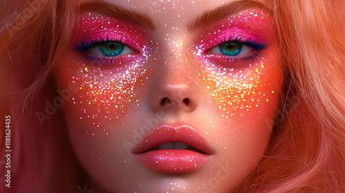 Glitter Makeup Shines Brigh...