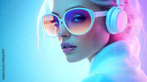 Woman Listening to Music wi...