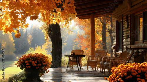 Autumn Porch Decor Enhances...